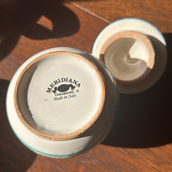 🇮🇹Meridiana Ceramiche hand painted pottery from Italy. Colorful dish with lid - Picture 8 of 16